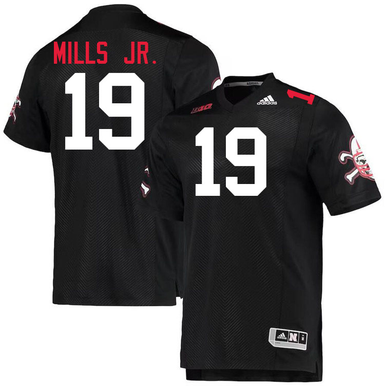 #19 Cortez Mills Jr. Nebraska Jersey,Nebraska Cornhuskers Football Uniforms,Jersey-Black #19 Cortez Mills Jr. Nebraska Jersey,Nebraska Cornhuskers Football Uniforms,Jersey-Black